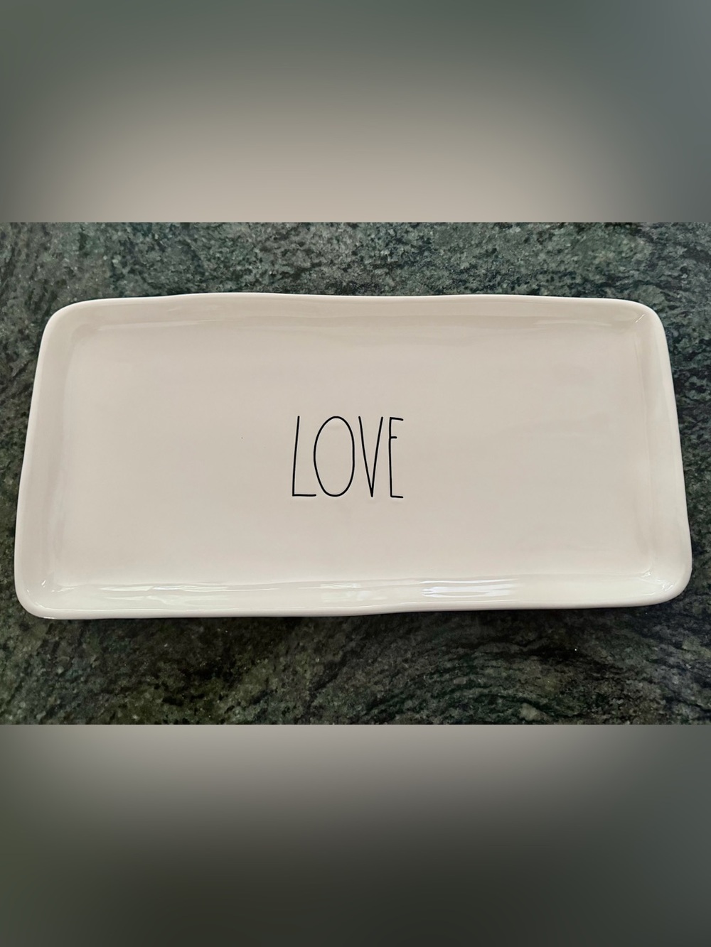 Rae Dunn LOVE Rectangular Serving Platter- NWT